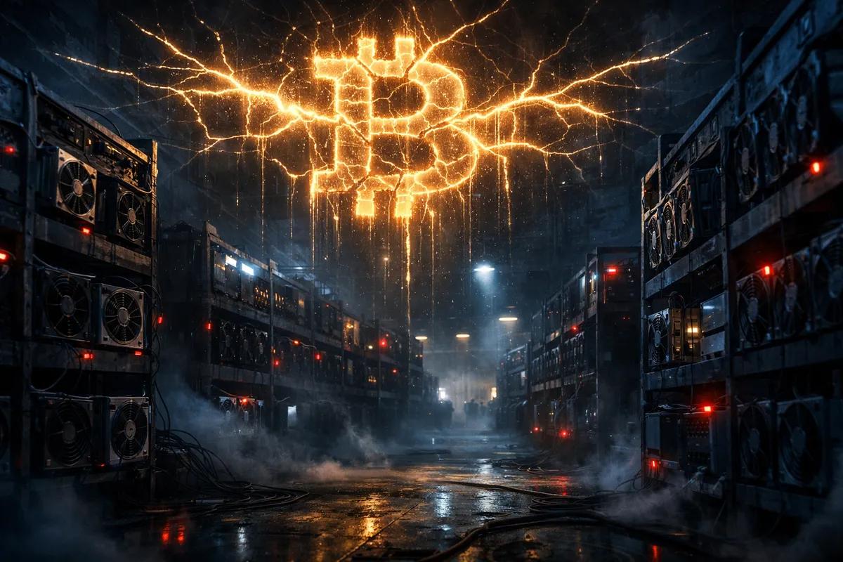A taxa de hash do Bitcoin cai 4%, sinal potencialmente de alta para o preço