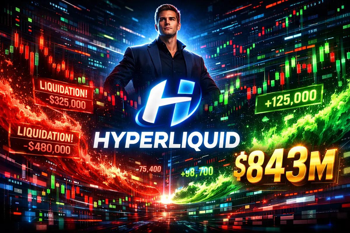 James Wynn levou a Hyperliquid ao topo: como a euforia em torno das liquidações rendeu à plataforma US$ 843 milhões em 2025.