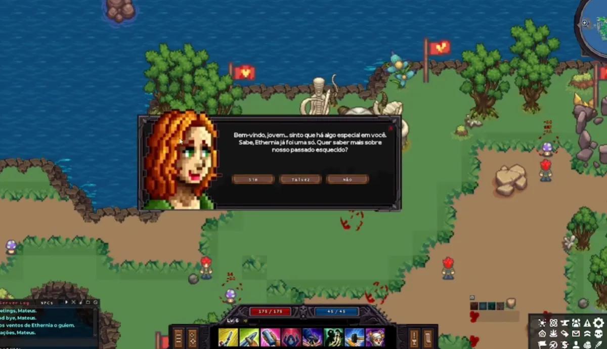Ethernia é lançado como um MMORPG 2D gratuito com mecânicas de D&D.