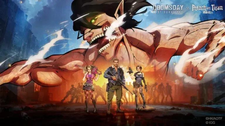 Doomsday: Last Survivors lança crossover de Attack on Titan para arrancar em 2026