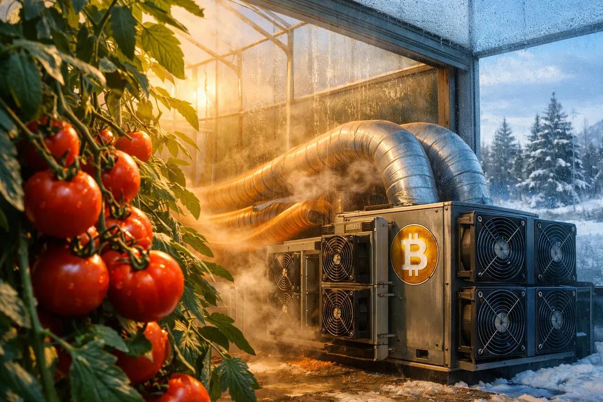 O calor da extração de Bitcoin aquece as estufas canadianas com tomates