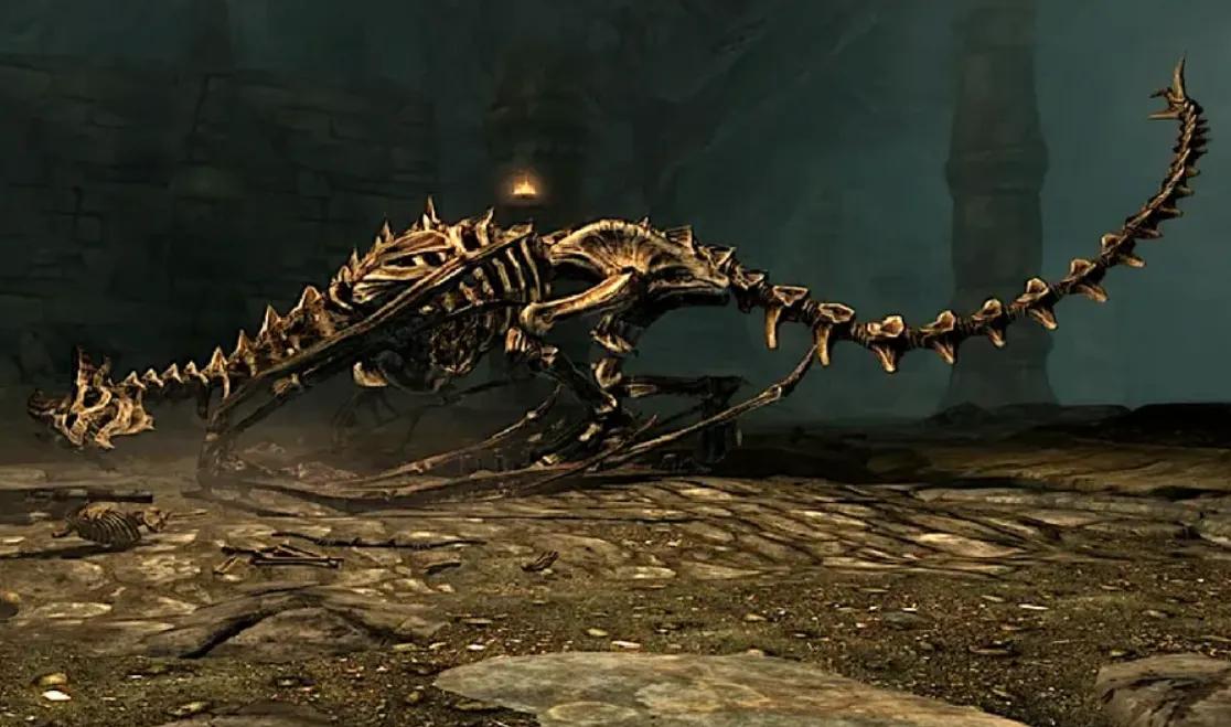 Fãs encontram uma imagem de um dragão de Skyrim num episódio de Dr. Who