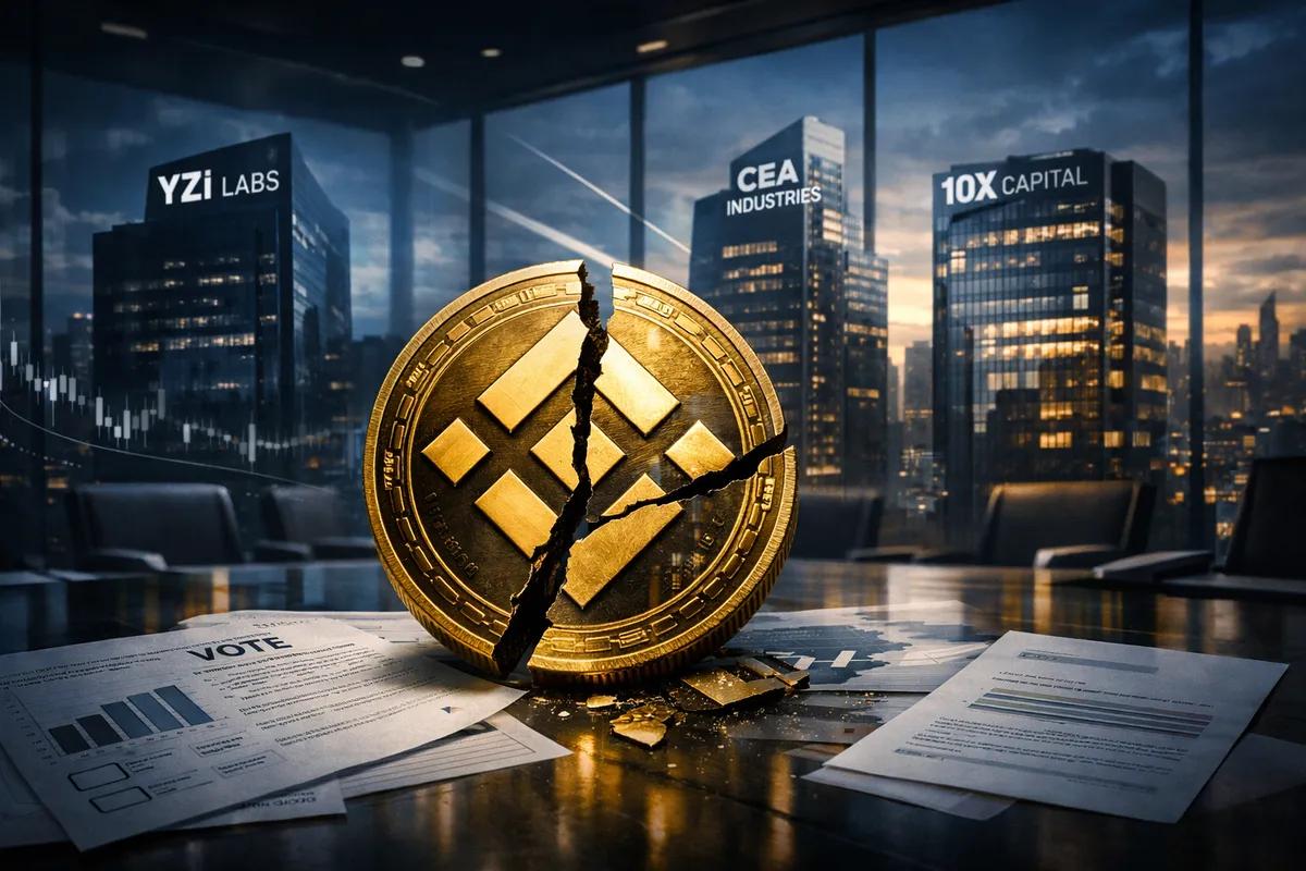 A YZi Labs intensifica a batalha com a CEA Industries e a 10X Capital por causa do BNB Treasury Pivot e das preocupações com a governação