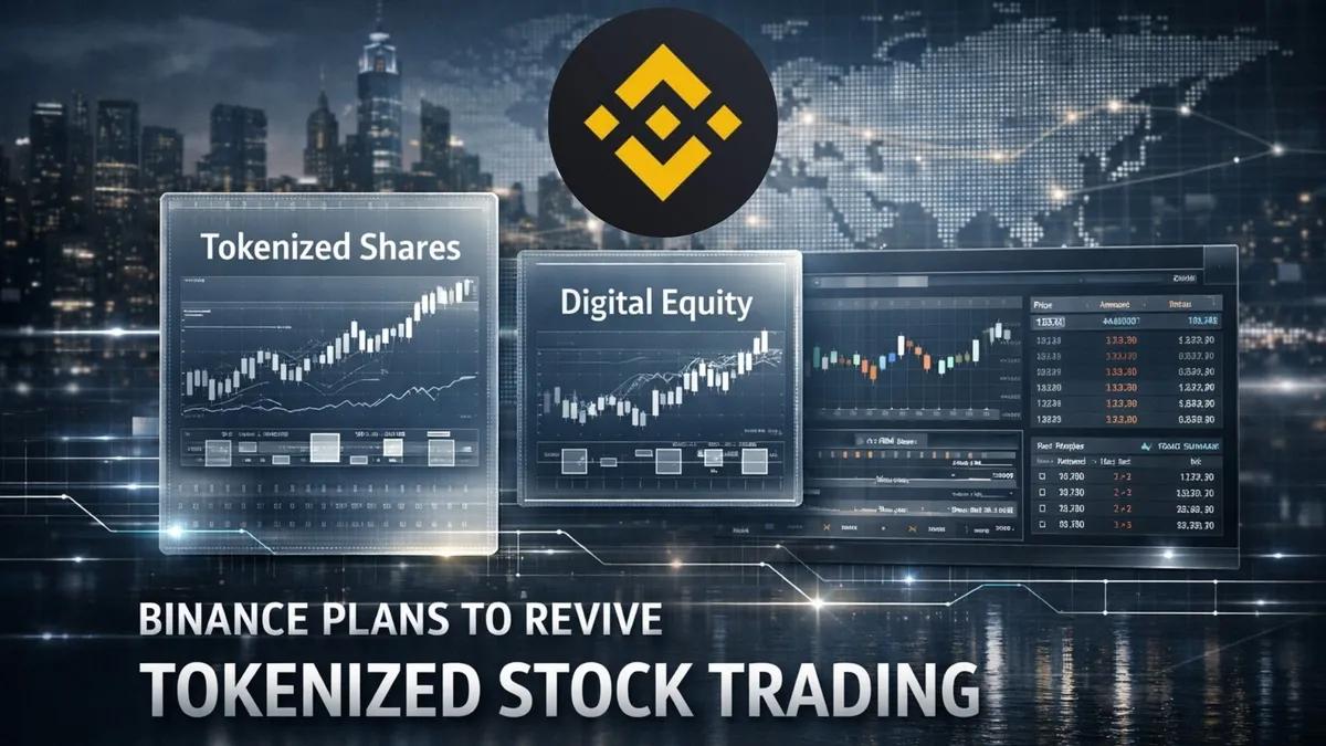 A Binance planeia reavivar a negociação de acções com token