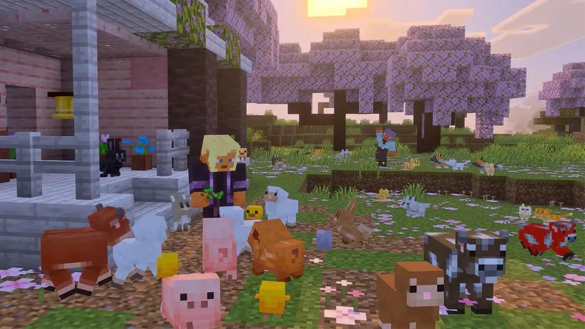 Minecraft revela dente-de-leão dourado e novos mobs bebês antes do lançamento do próximo jogo.