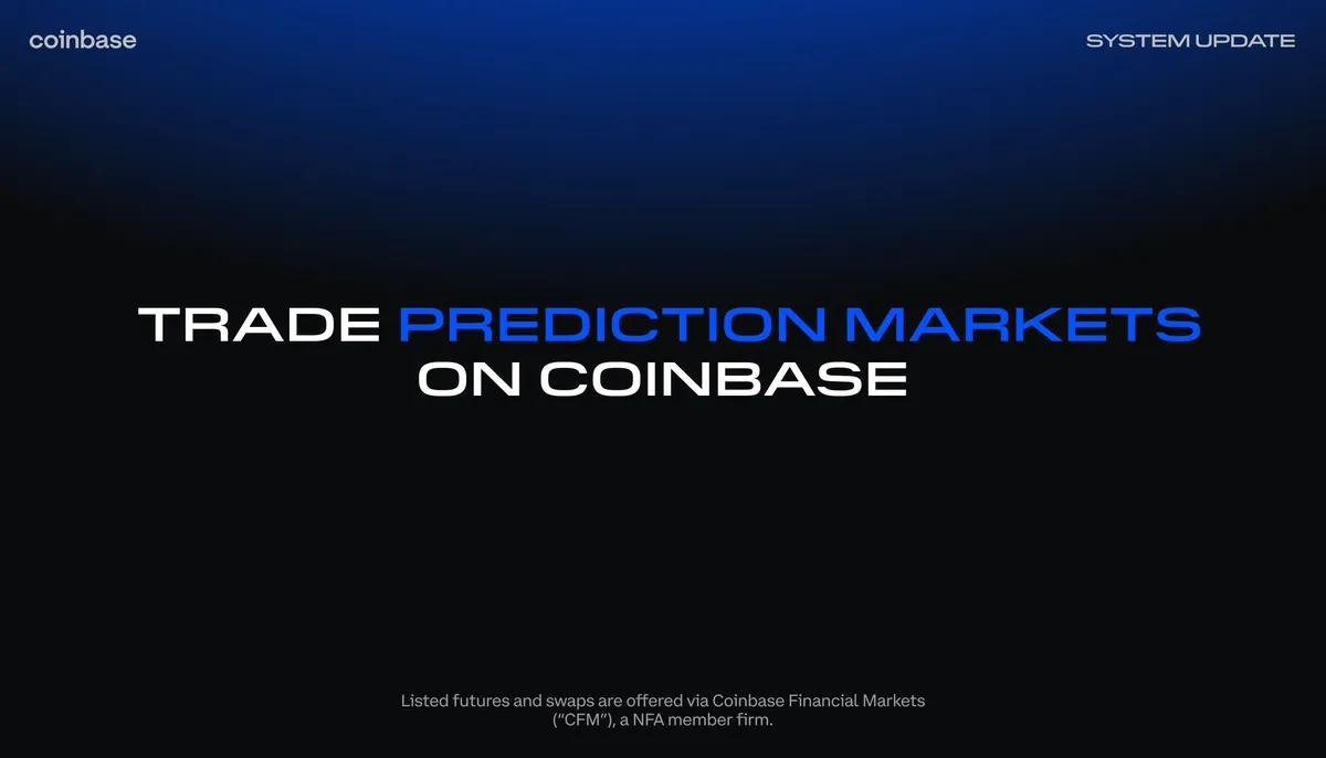 A Coinbase lança o seu próprio mercado de previsões