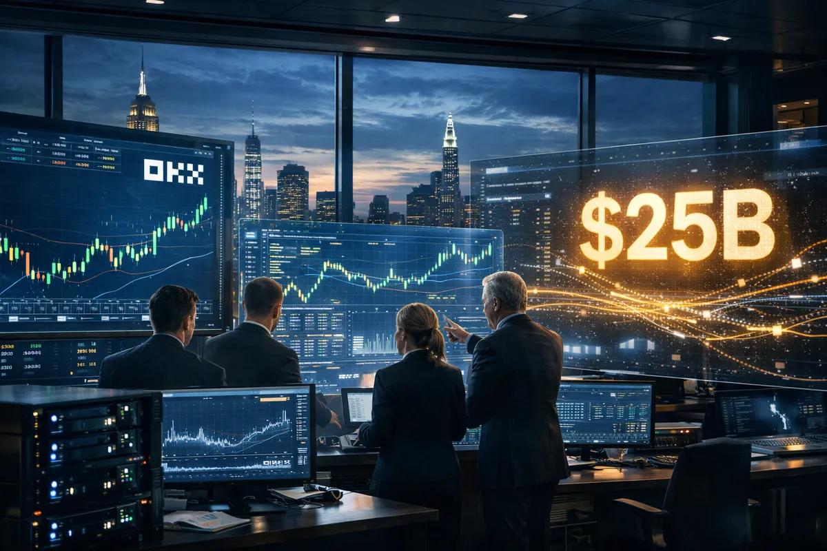 A ICE investe na OKX, avaliando-a em 25 mil milhões de dólares