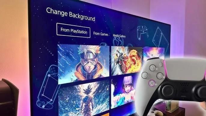 Sony expande a Central de Boas-Vindas do PlayStation com personalização de plano de fundo em tela cheia.