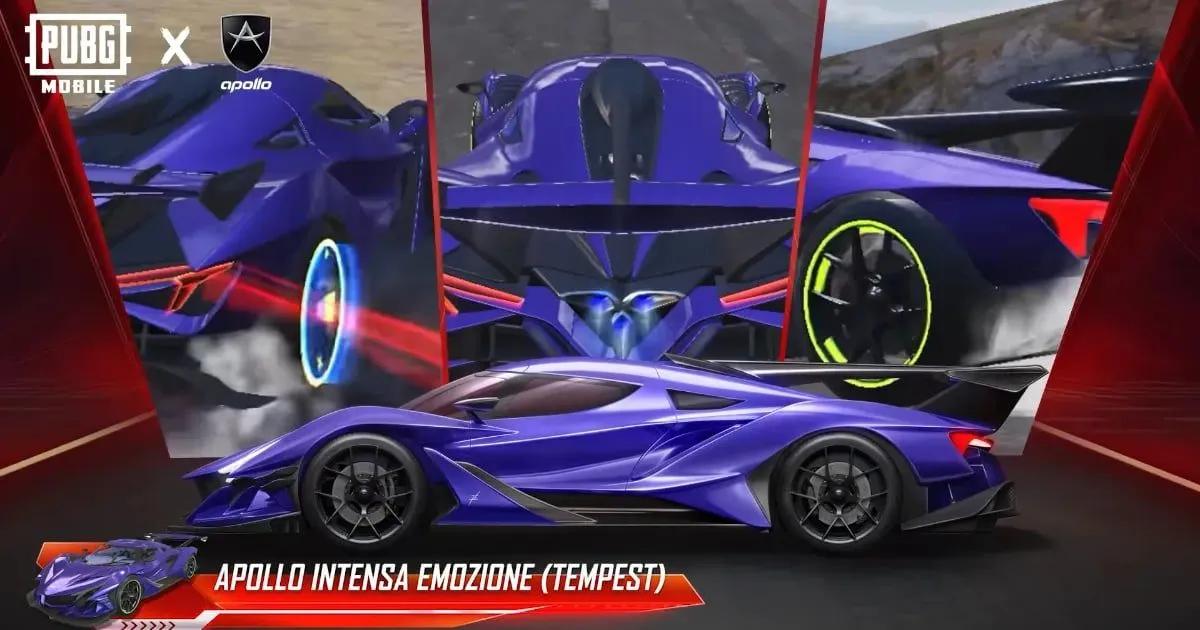 PUBG Mobile x Apollo Automobil traz hipercarros exclusivos para o jogo em março.