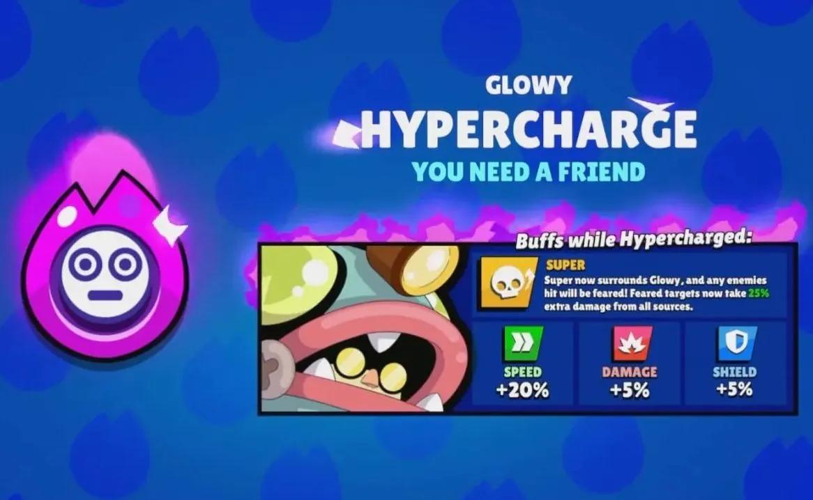 Brawl Stars apresenta novas Hipercargas para Pierce e Glowy.
