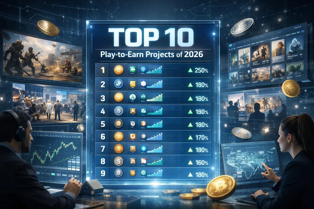 Os 10 principais projectos "Play-to-Earn" de 2026