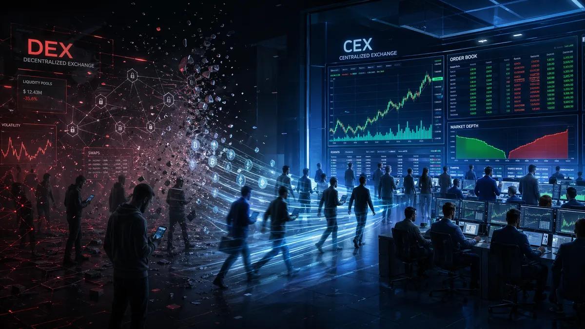 Traders migram em massa de DEX para CEX.