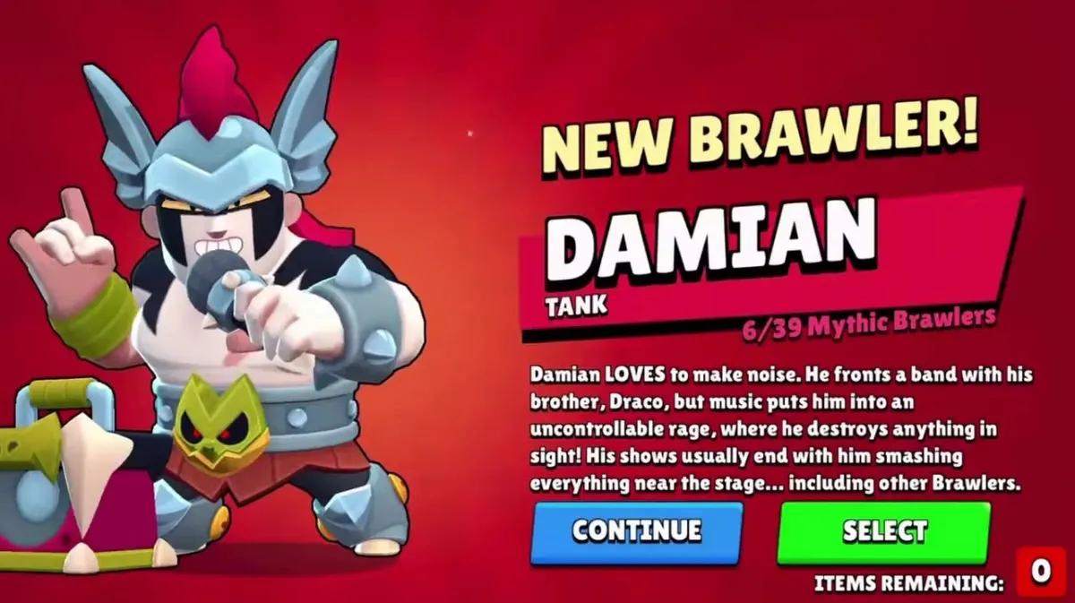 Evento do Damian no Brawl Stars — Taxas de Obtenção, Desbloqueio Gratuito e Recompensas Explicadas