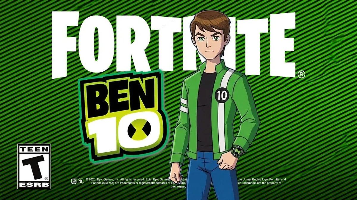 Fortnite x Ben 10 confirmado — transformações chegando esta semana
