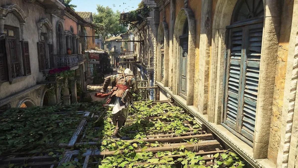 O parkour em Assassin's Creed Black Flag Resynced será aprimorado pelos títulos mais recentes da série de jogos.