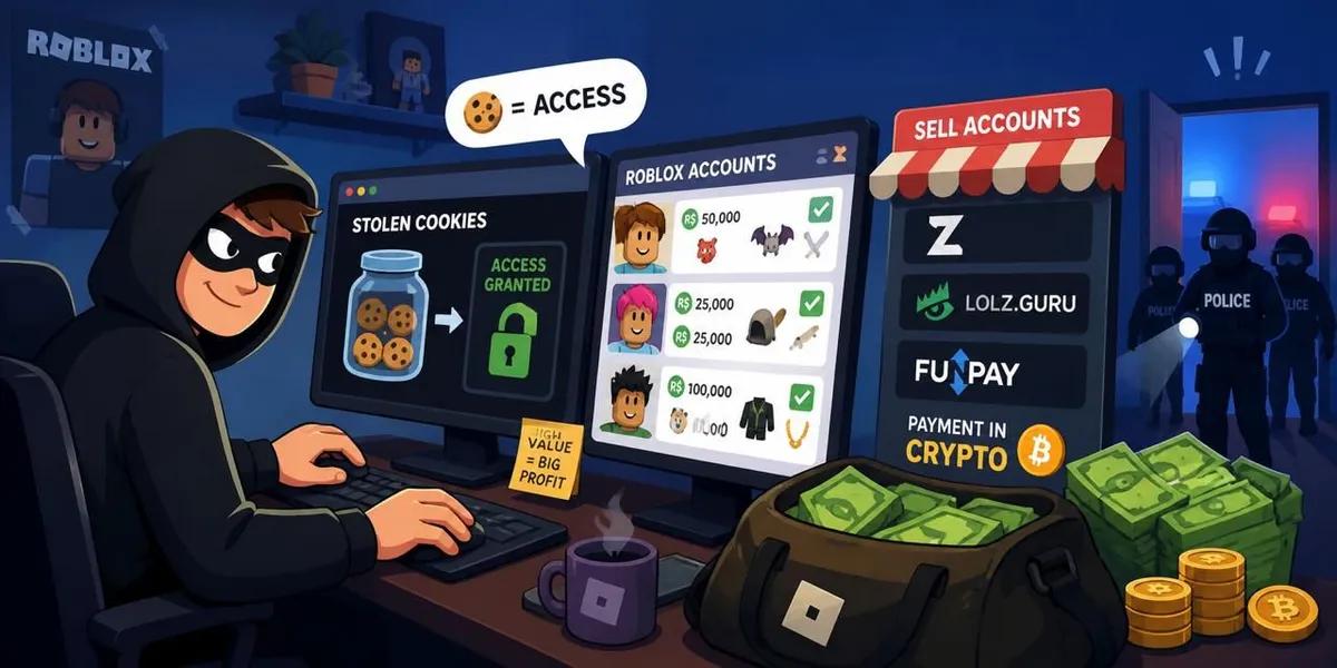 Hackers ucranianos roubaram mais de 600.000 contas Roblox e ganharam quase 250.000 dólares com vendas de criptografia