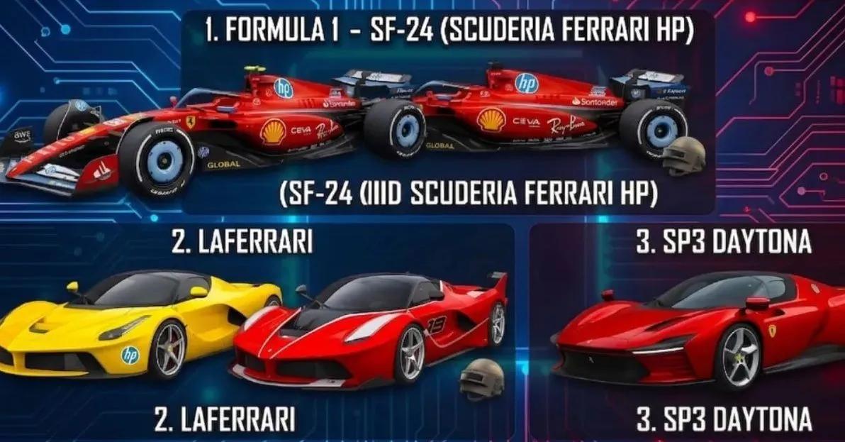 PUBG Mobile revela a próxima colaboração com a Ferrari