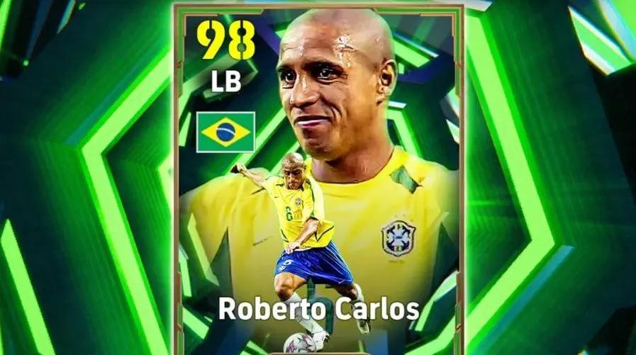 A Konami oferece uma carta épica gratuita do Roberto Carlos através da promoção eFootball Kickoff