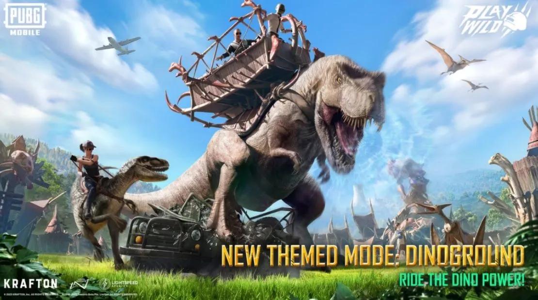 PUBG Mobile lança o modo Dinoground, trazendo os dinossauros para o campo de batalha