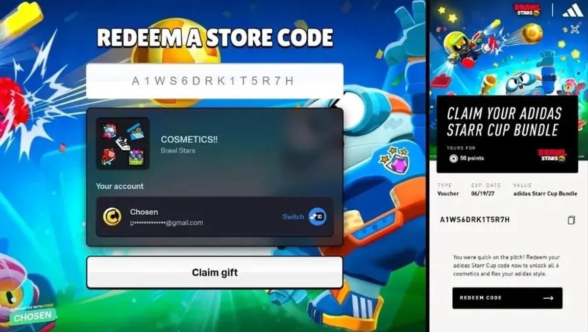 Brawl Stars distribuirá cosméticos adidas gratuitamente durante a Copa do Mundo da FIFA 2026.
