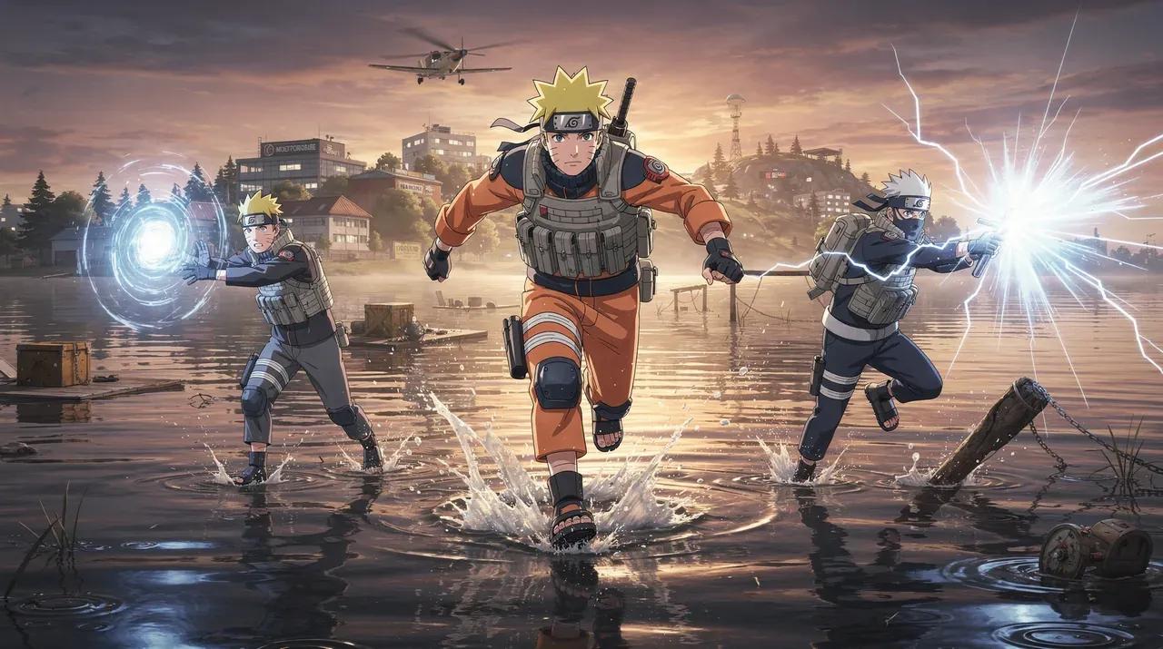 PUBG Mobile 4.5 transforma Erangel no mundo de Naruto.