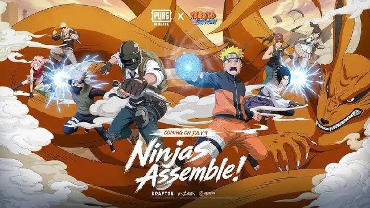 PUBG Mobile revela 9 skins de personagens de Naruto Shippuden