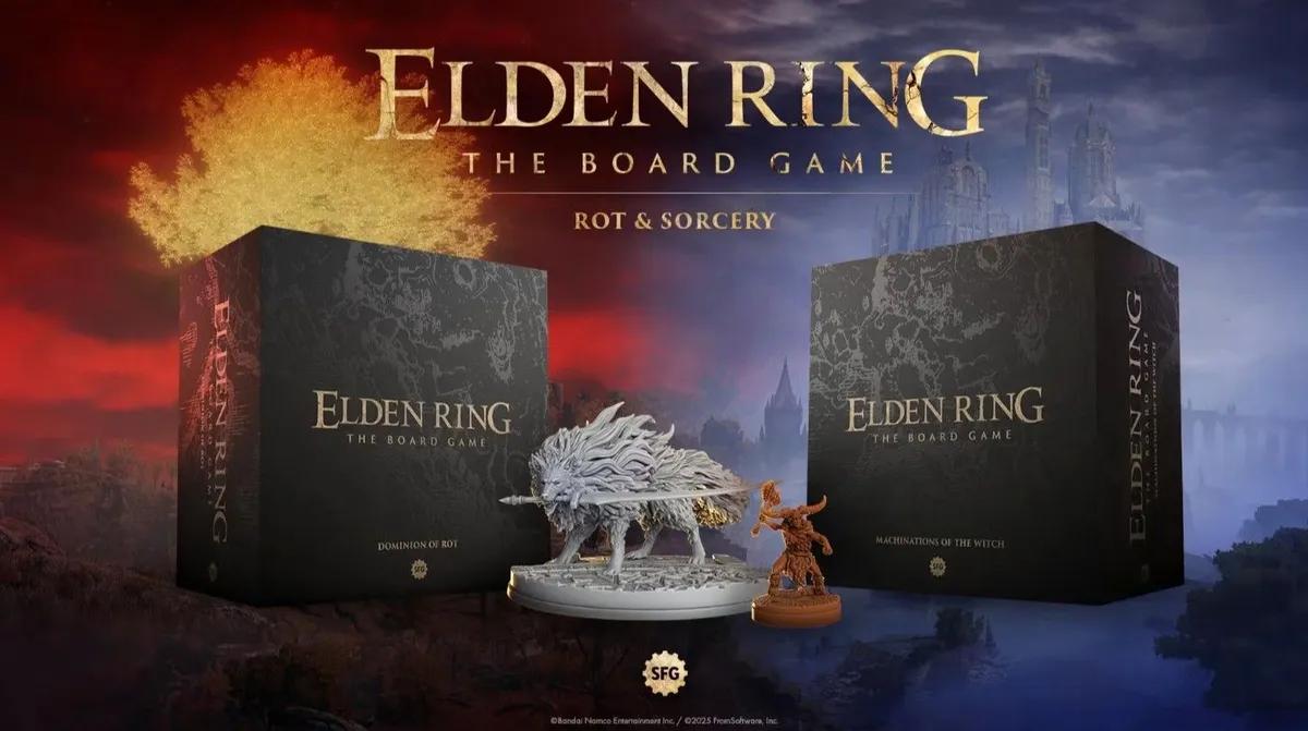 A expansão do jogo de tabuleiro «Rot & Sorcery» de Elden Ring tem lançamento marcado para julho de 2027 — precisamente na altura em que a Steamforged reduz o quadro de pessoal e o financiamento coletivo