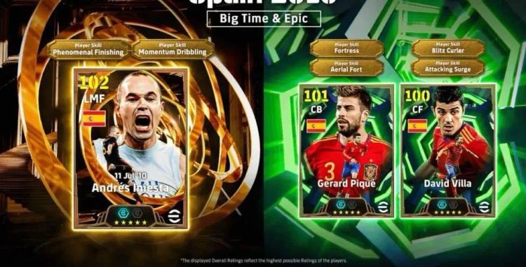 A atualização do eFootball 2026 inclui o Pacote Épico Espanha 2010 e a Fase 13 da Liga