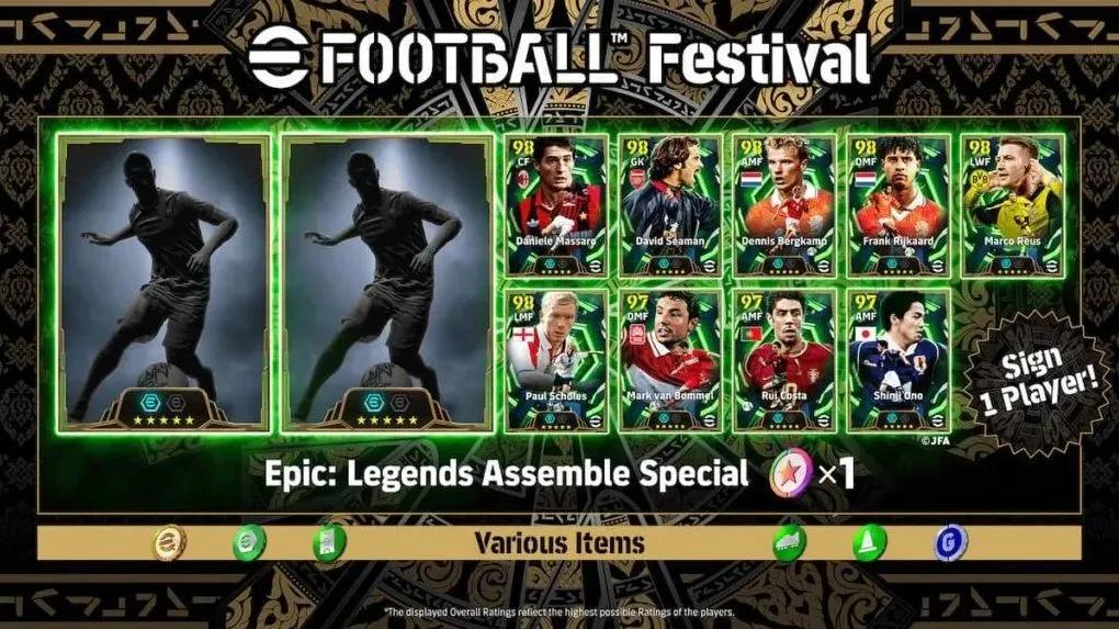 eFootball 2026 dá início à campanha do Festival de Futebol com recompensa gratuita para jogador épico.