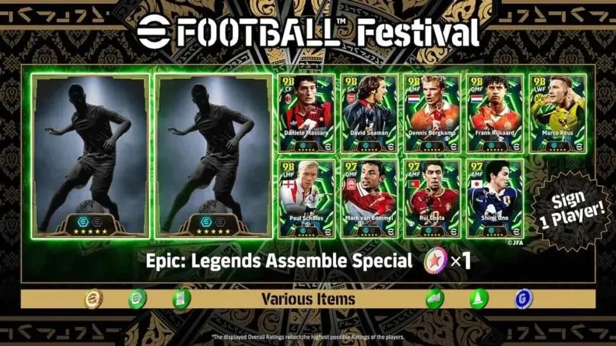 eFootball 2026 dá início à campanha do Festival de Futebol com recompensa gratuita para jogador épico.