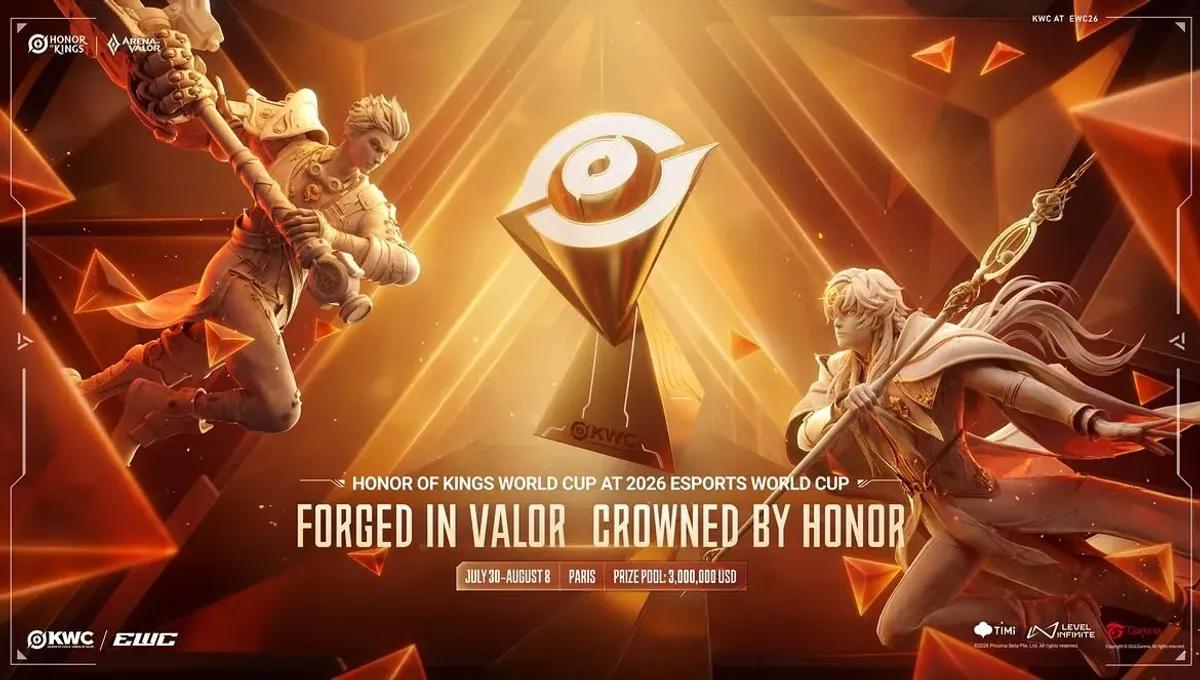O Honor of Kings Mid-Season Championship no EWC 2026 contará com 20 equipes e uma premiação total de US$ 3 milhões.