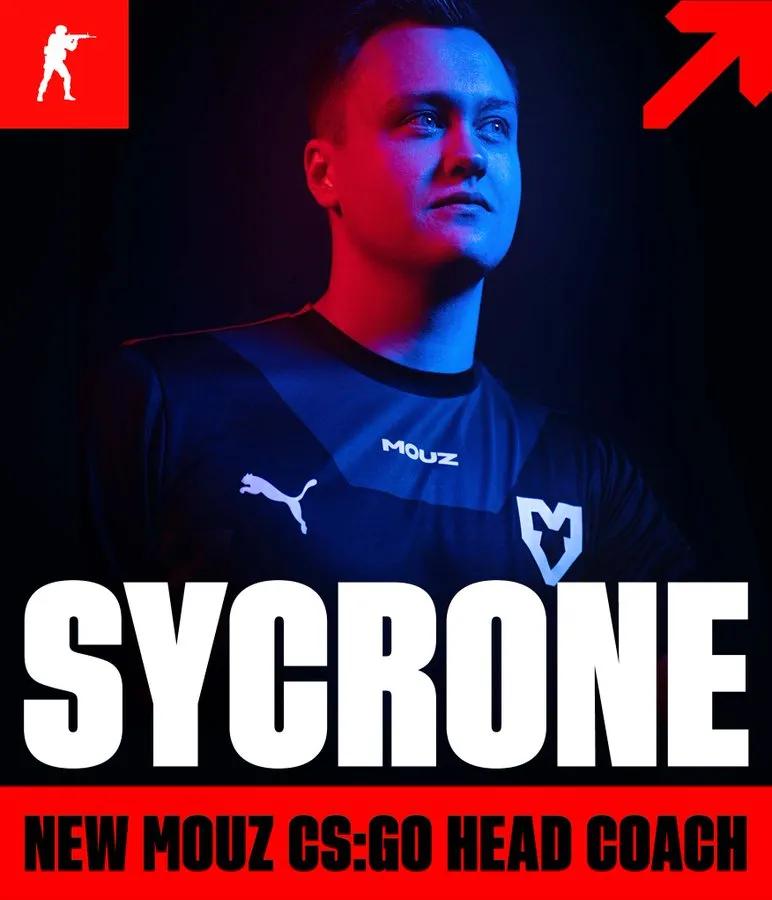 sycrone tornou-se o novo treinador principal MOUZ