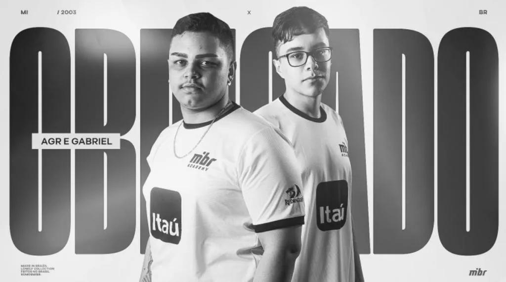 gAbriel e agR saíram de MIBR Academy