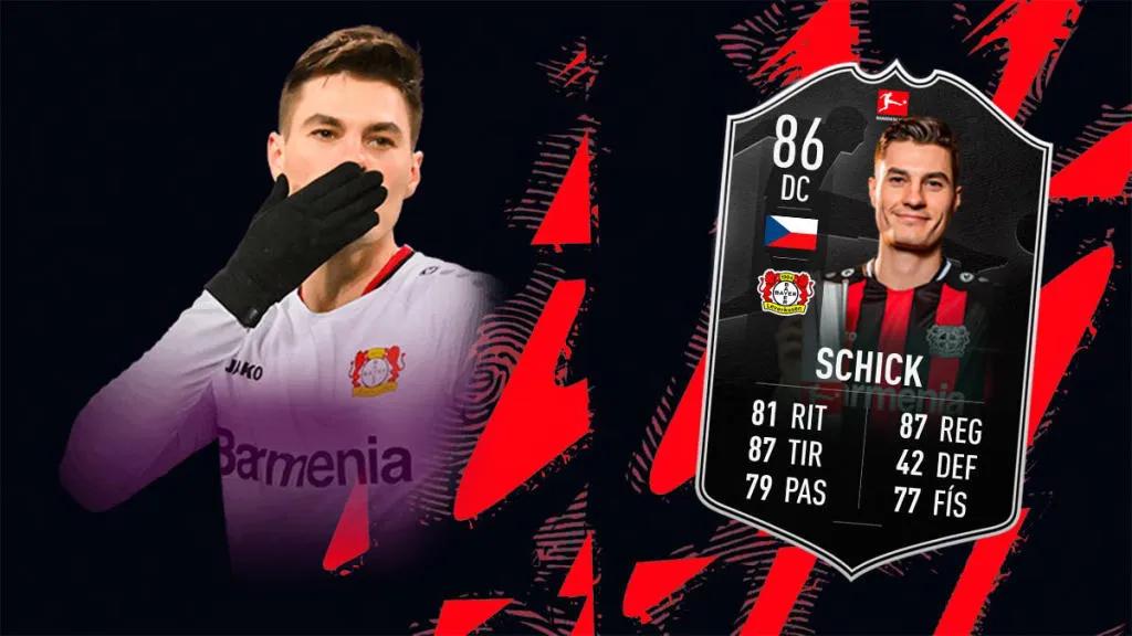 Patrick Schick recebeu seu cartão de Jogador do Mês em FIFA 22