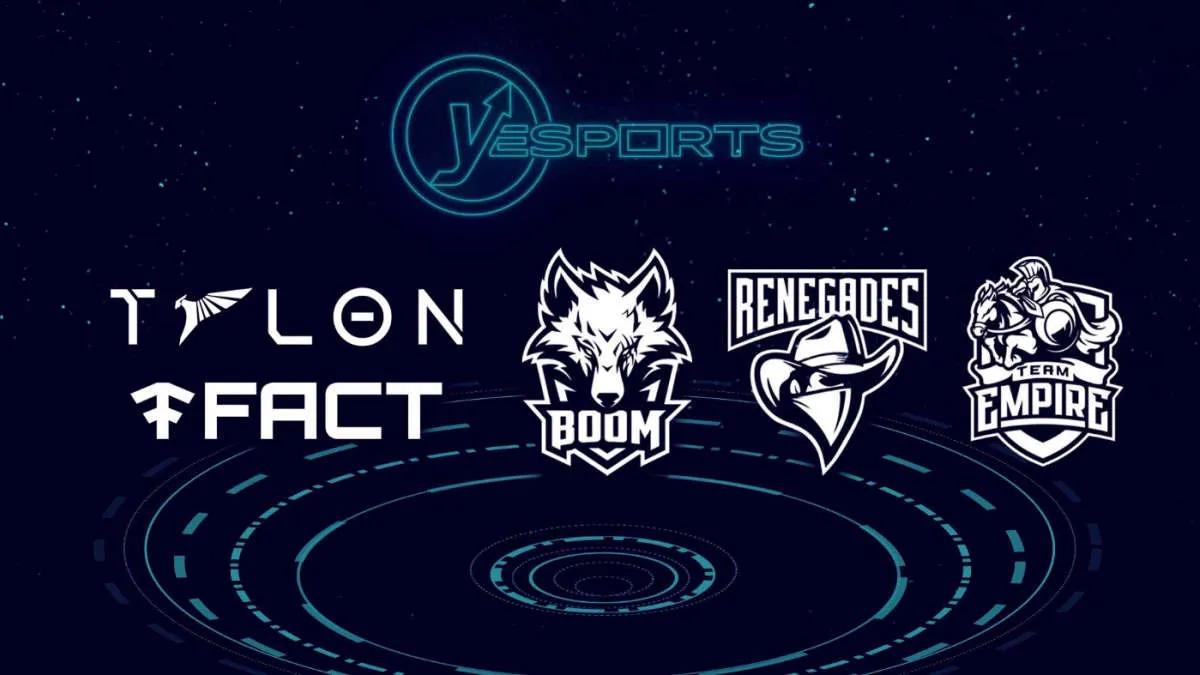 Yesports torna-se parceiro de Team Empire, Renegades, Talon Esports, BOOM Esports e Fact Revolution