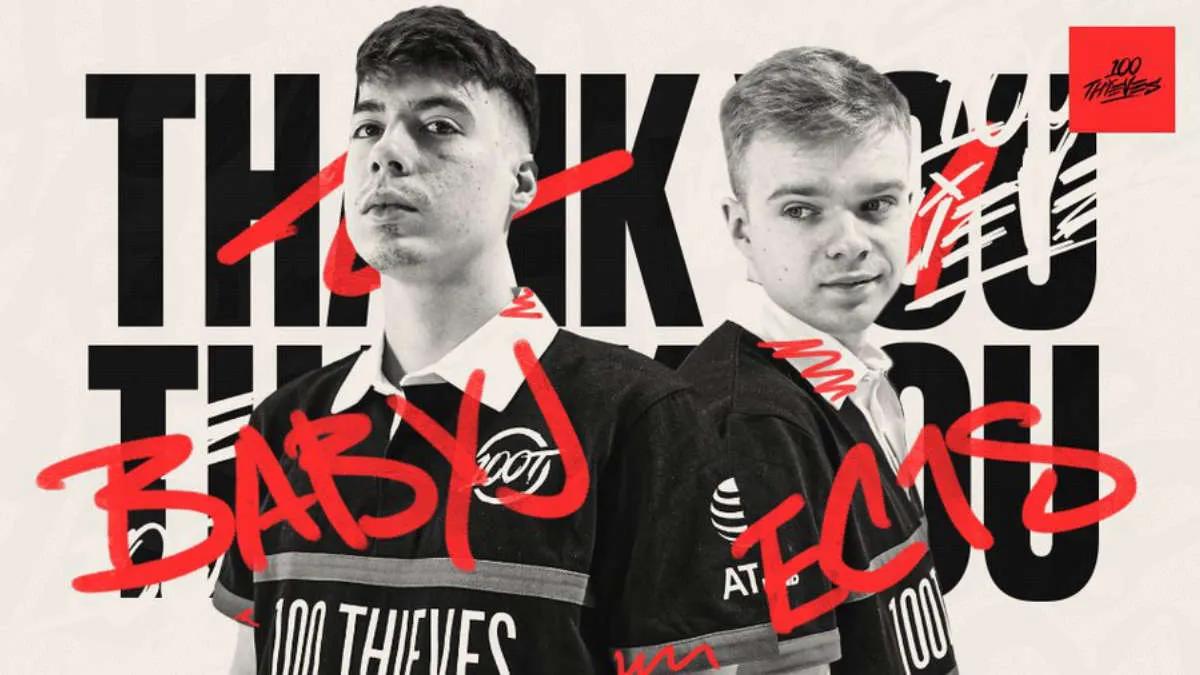 100 Thieves partes com ec1s e BabyJ