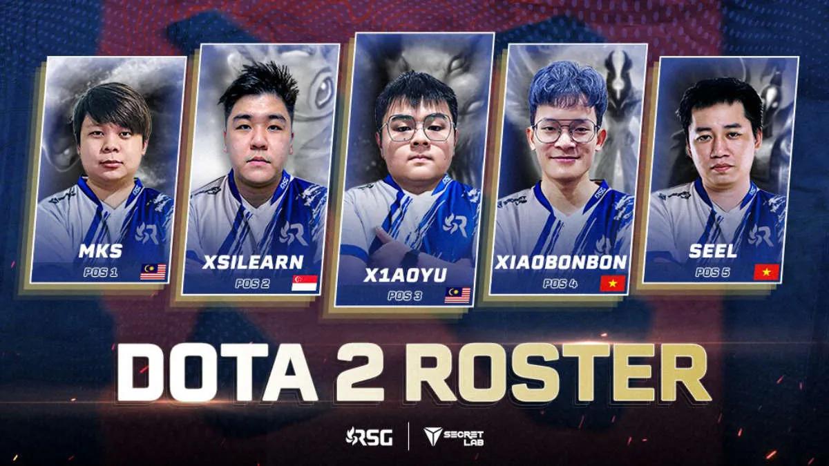 RSG revelou uma nova lista de Dota 2