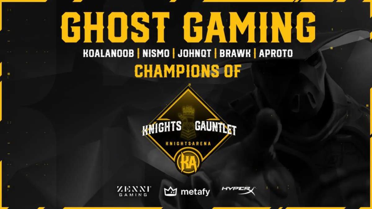 Ghost Gaming tornou-se o vencedor de Knights Arena Monthly Gauntlet 2022: March