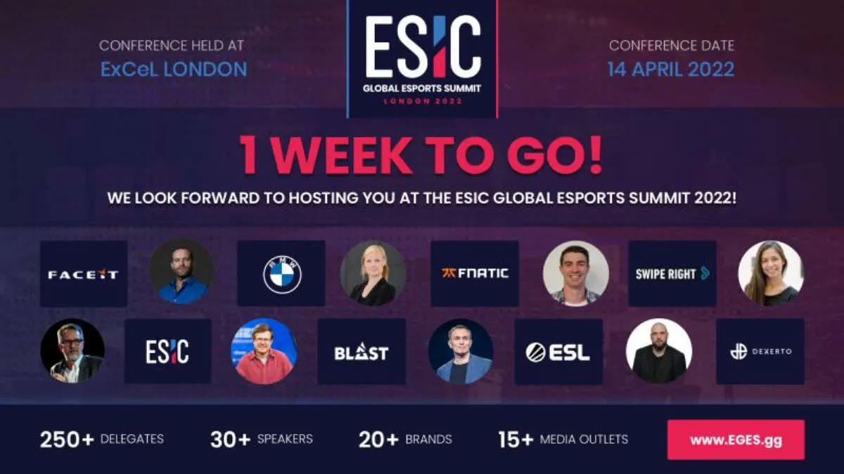 ESIC sediará uma cúpula de esports em Londres