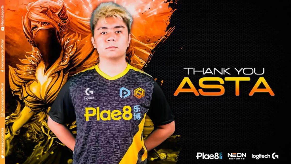 Neon Esports terminou com Asta 丶