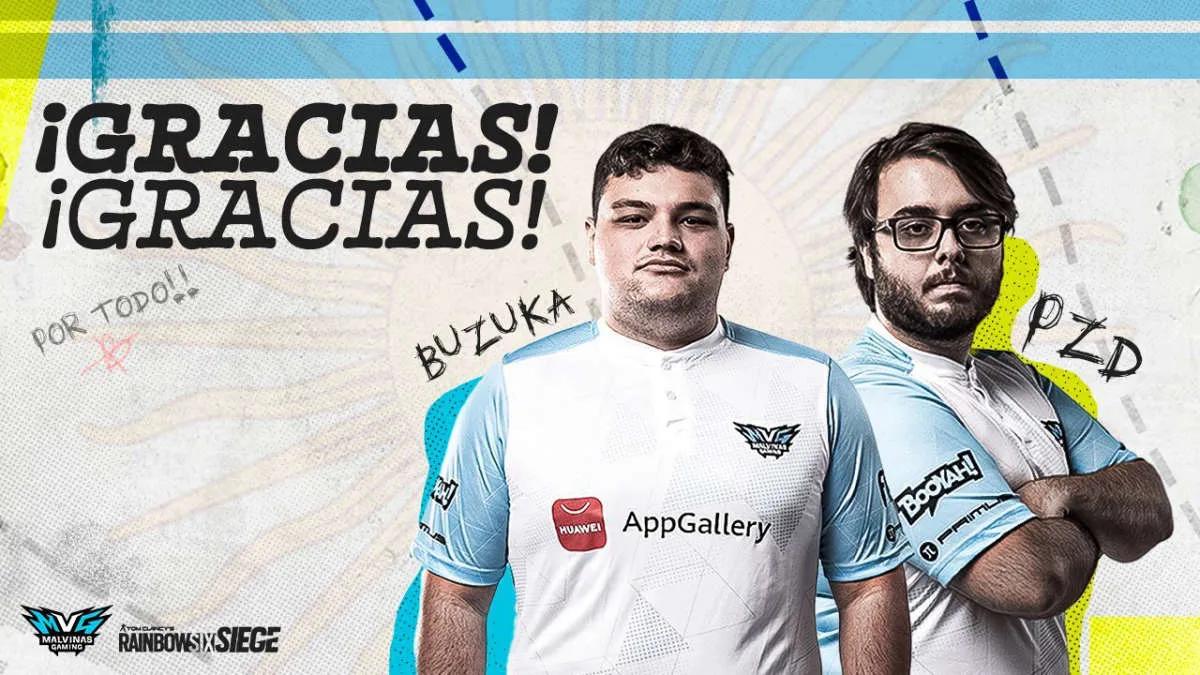 Malvinas Gaming diga adeus a dois membros do esquadrão