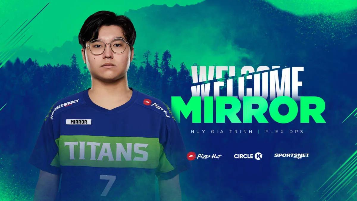 Vancouver Titans bem-vindo MirroR em suas fileiras