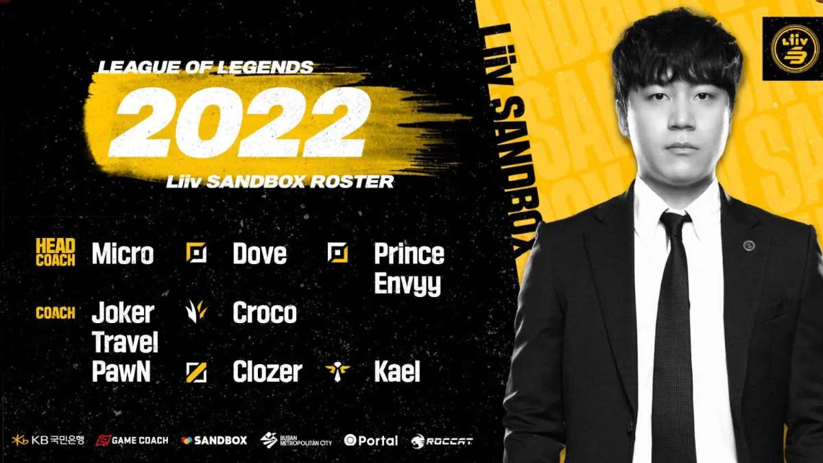 SANDBOX Gaming anunciaram seus elencos para LCK Summer 2022 e LCK CL Summer 2022