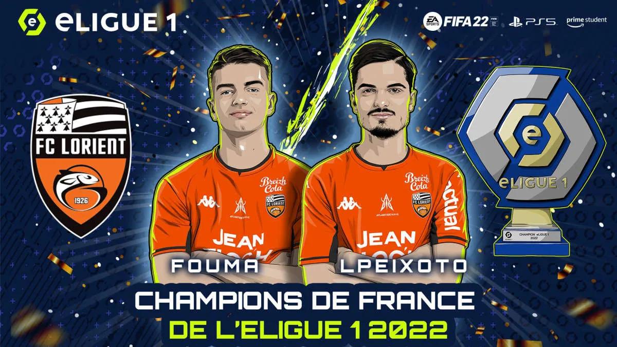 FC Lorient tornou-se o vencedor de eLigue 1 2022