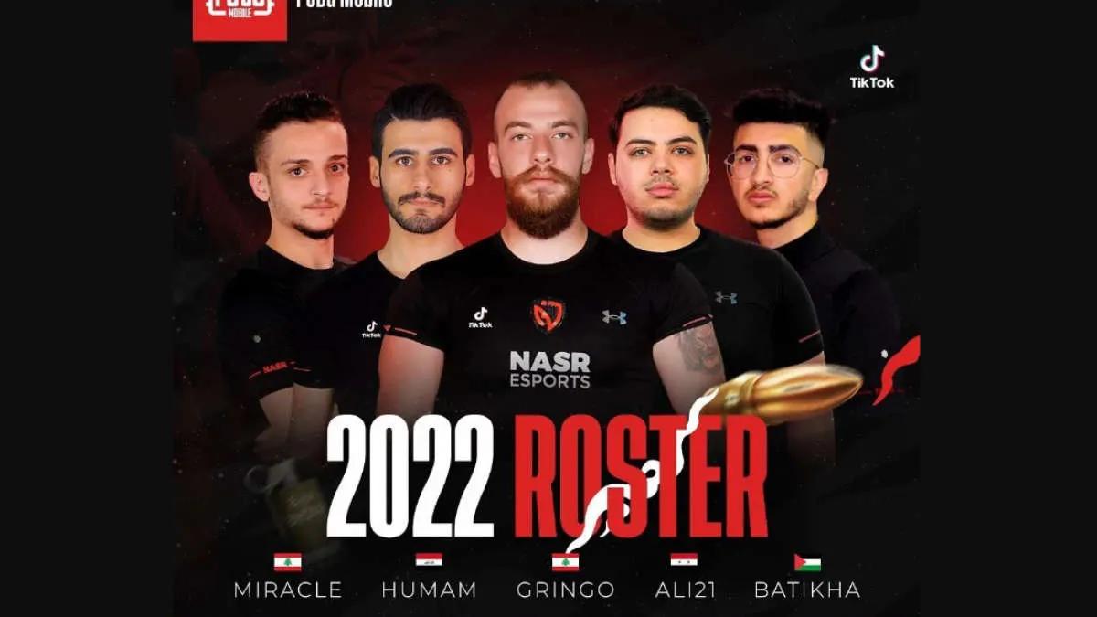 NASR Esports completou o esquadrão de acordo com PUBG Mobile