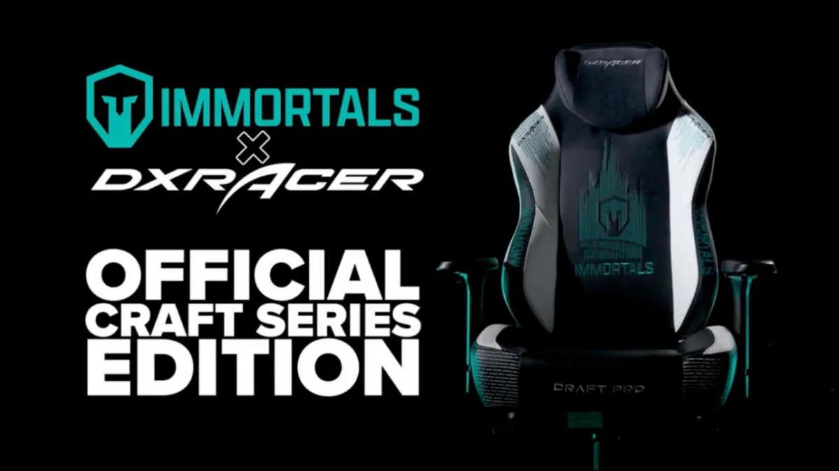 Immortals celebra um contrato de parceria com DXRacer