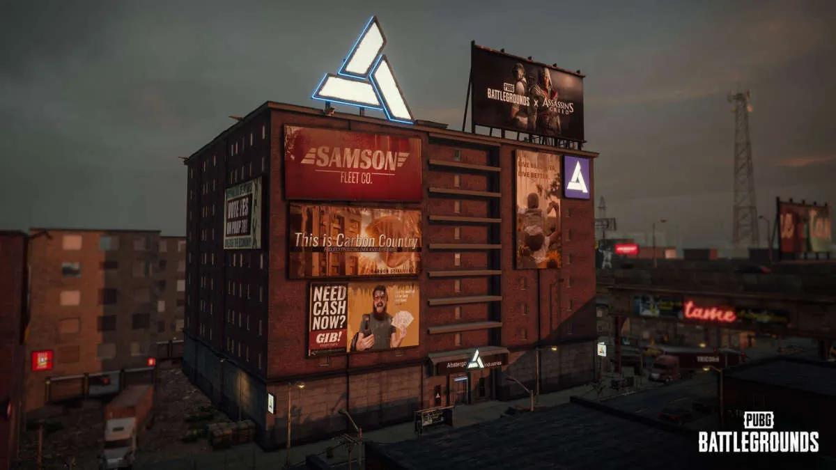 PUBG x Assassin ' s Creed: novo patch PUBG adicionado ao edifício Abstergo