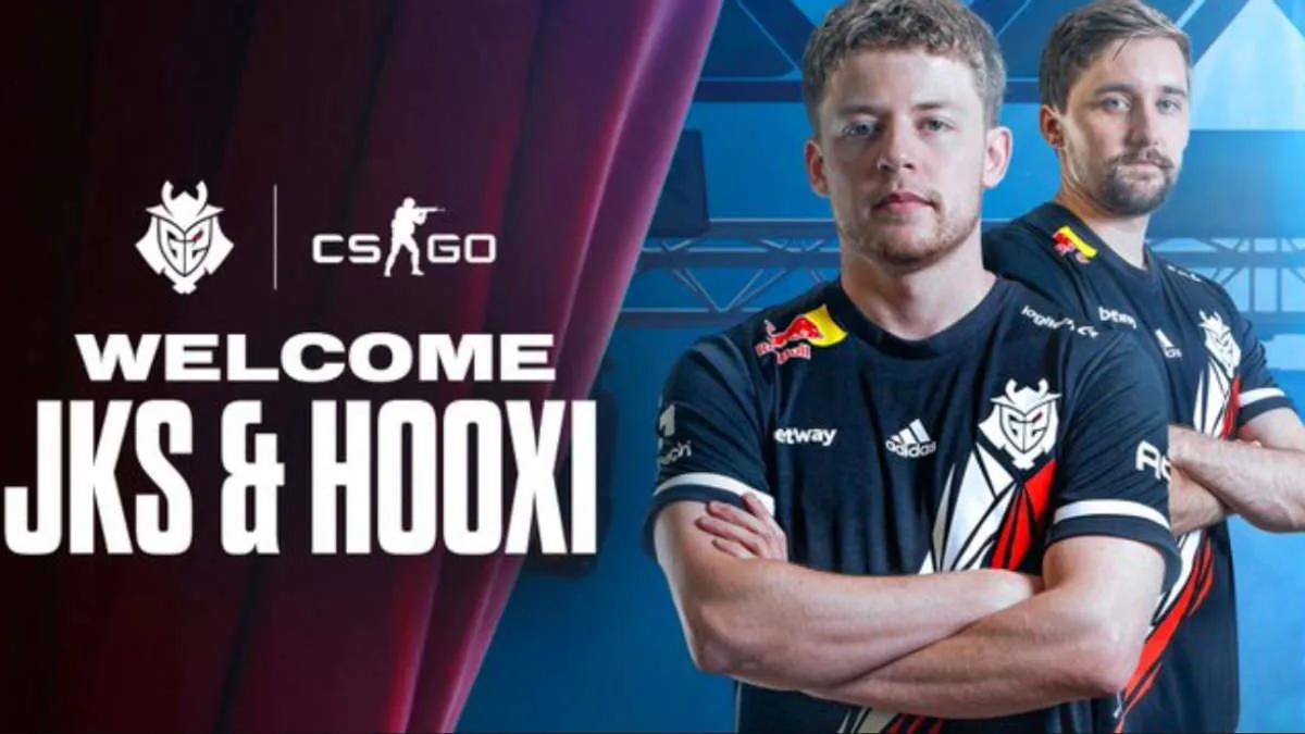 HooXi e jks ingressaram oficialmente no G2 Esports