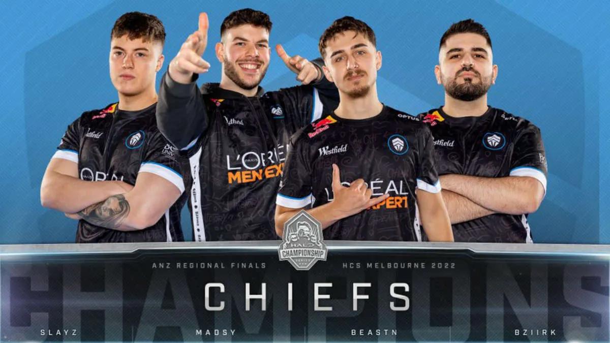 Chiefs Esports Club tornou-se o campeão Halo Championship Series 2022: Oceania Regional Championship