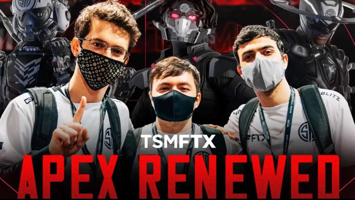 TSM cooperação estendida com a lista de Apex Legends